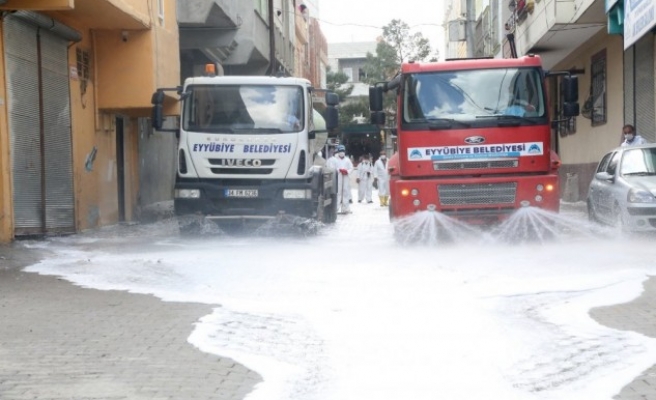 Eyyübiye’de temizlik çalışmaları devam ediyor