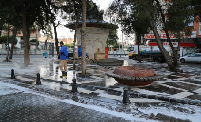 Haliliye'de sokağa çıkma yasağında da tedbirler sürüyor