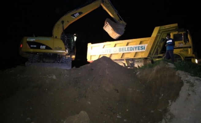 Haliliye’de yeni yol açma çalışmaları sürüyor