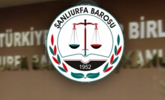 Urfa Barosu'na destekler de sürüyor: Arkasındayız