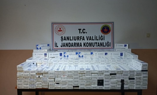 Şanlıurfa'da 5 bin 230 paket kaçak sigara ele geçirildi