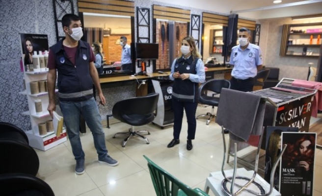 Haliliye’de berber ve kuaförler denetleniyor