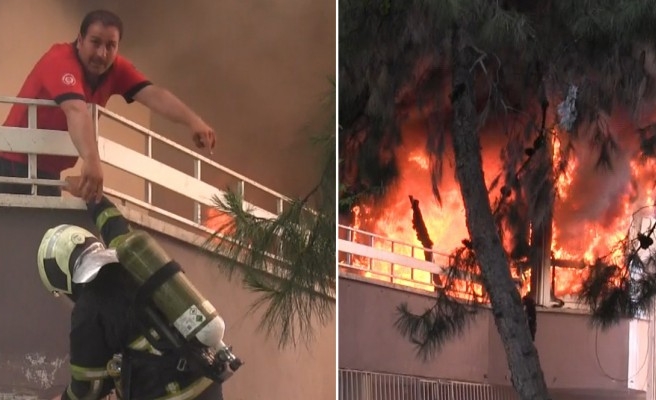 Esentepe'de çıkan yangın korku dolu anlara neden oldu (EK)