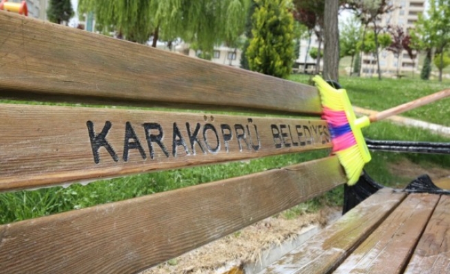 Karaköprü’de bayram öncesi temizlik çalışmaları sürüyor