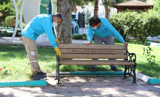 Haliliye’de parklar, 1 Haziran’a hazırlanıyor