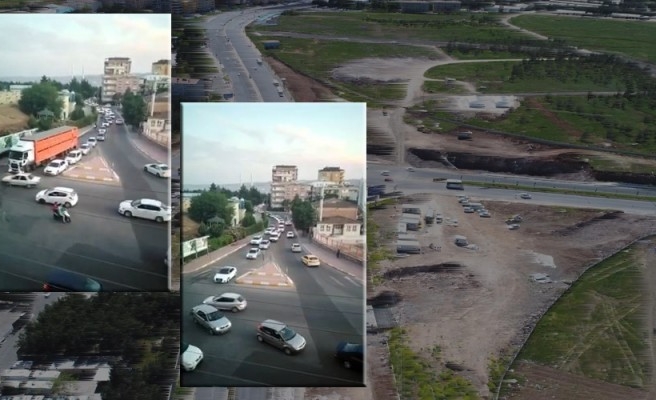 Şanlıurfa'da kavşak kapatıldı, trafik alt üst oldu!