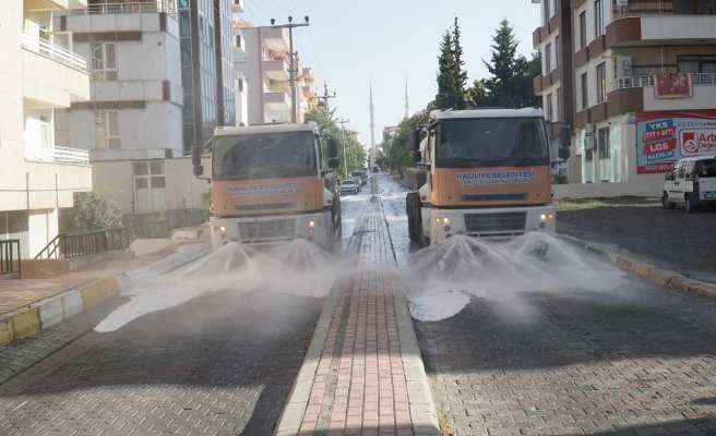 Haliliye’de korona tedbirleri ve dezenfekte çalışmaları sürüyor