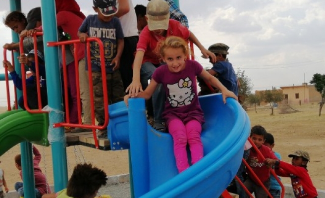 Barış Pınarı çocuklarının en mutlu günü