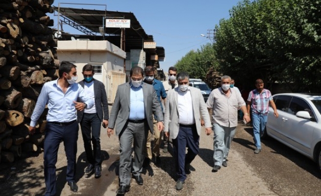 Canpolat, Oduncular Pazarı esnafını dinledi