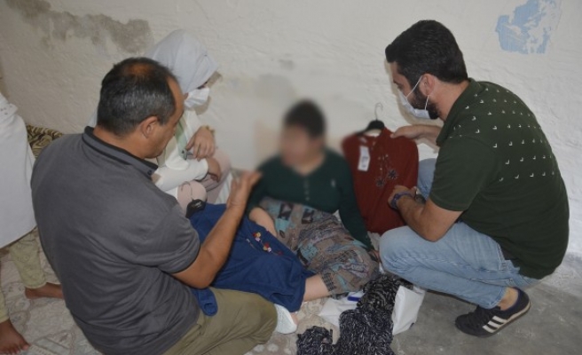 Urfa’nın ilçesinde engelli vatandaşlar unutulmadı