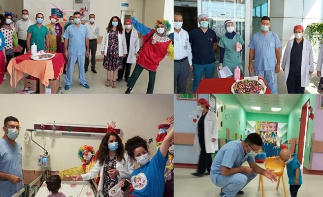 Bu bayram hastalar da unutulmadı