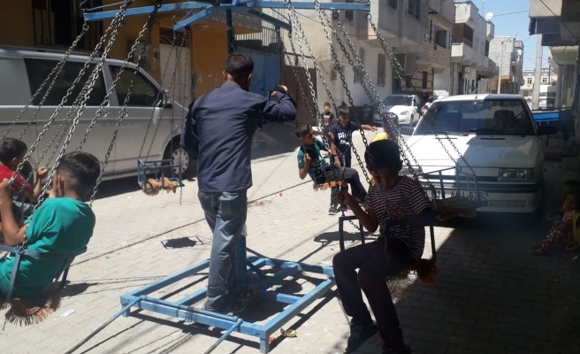 Şanlıurfalı çocukların nostaljik eğlencesi