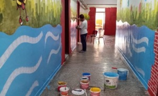 Urfa’daki okulda açılış hazırlıkları başladı!