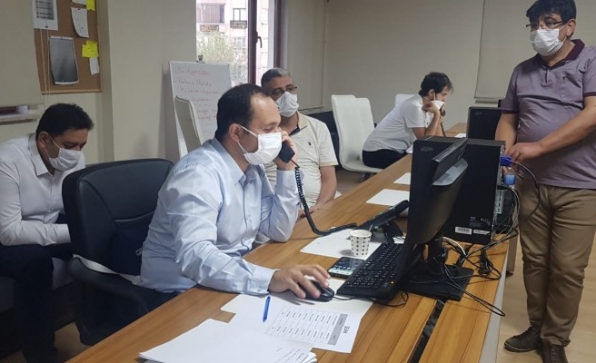 İl Sağlık Müdürü koronavirüs çağrı merkezini ziyaret etti