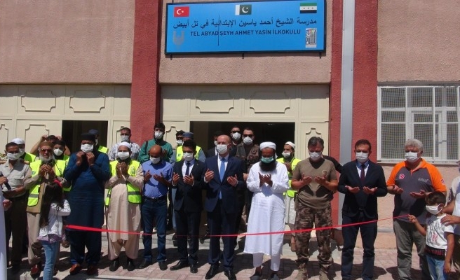 Pakistanlı hayırseverlerin onardığı okul açıldı