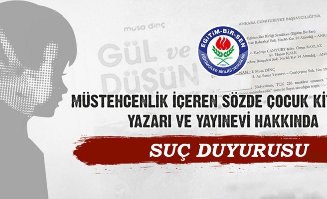 Eğitim-Bir-Sen'den tepki çeken kitap için suç duyurusu!