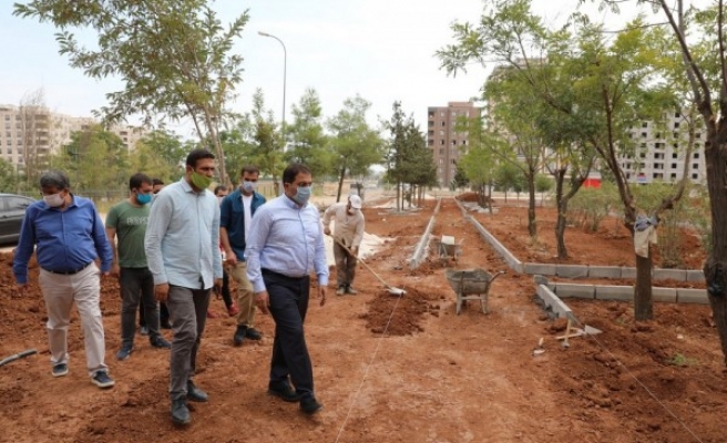 Haliliye'e park çalışmaları devam ediyor