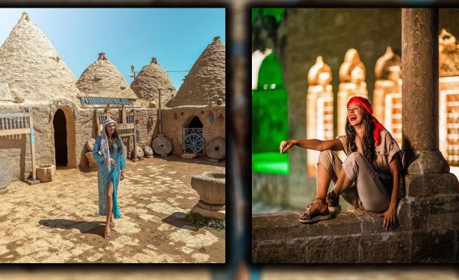 İki ünlü blogger Urfa'nın tarihi bölgelerini gezdi