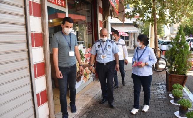 Urfa’nın ilçesinde korona denetimi yapıldı