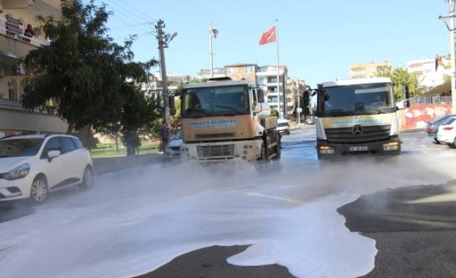 Haliliye’de temizlik çalışmaları gece-gündüz sürüyor