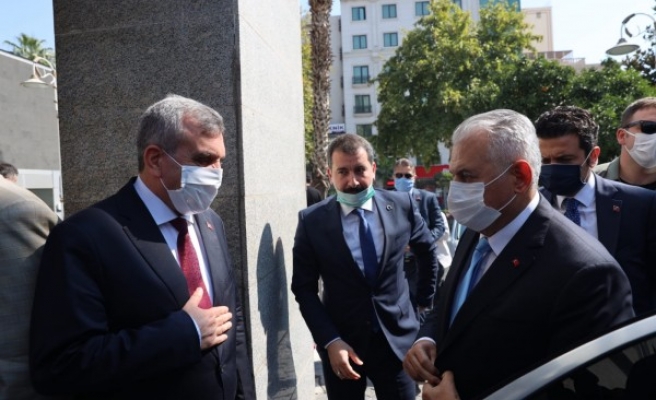 Binali Yıldırım Beyazgül'ü ziyaret etti