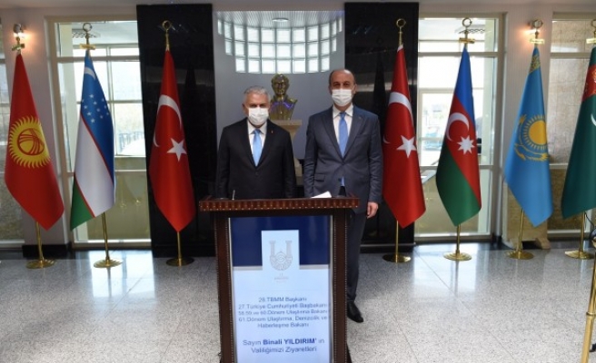 Binali Yıldırım, Vali Abdullah Erin ile görüştü