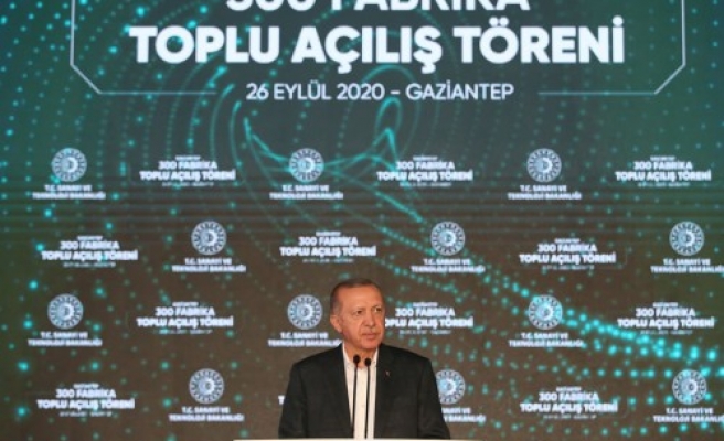 Cumhurbaşkanı 300 fabrikanın açılışını yaptı! 45 bin istihdam