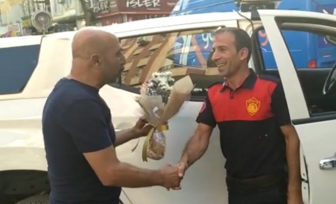 Urfa'da 'yangın var' diye giden itfaiyecilere sürpriz