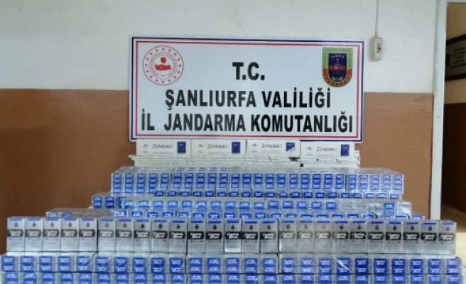 Urfa'da sigara kaçakçısı 3 kamyon şoförü yakalandı