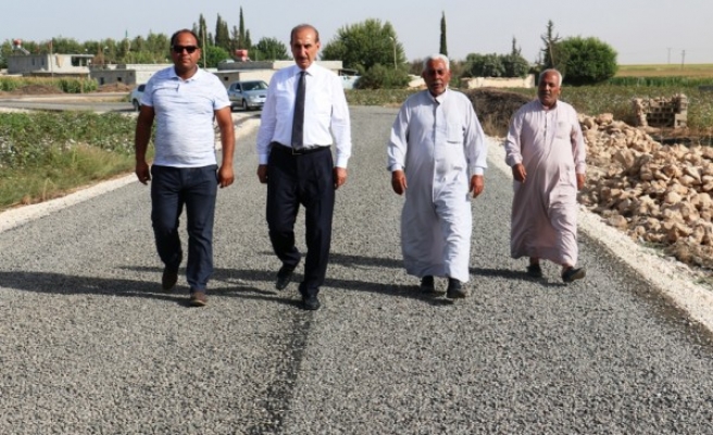 Urfa’nın ilçesinde yollar kış mevsimine hazırlanıyor