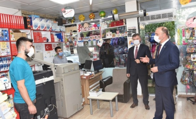 Vali Erin, Hilvan'da koronavirüs denetimlerine katıldı