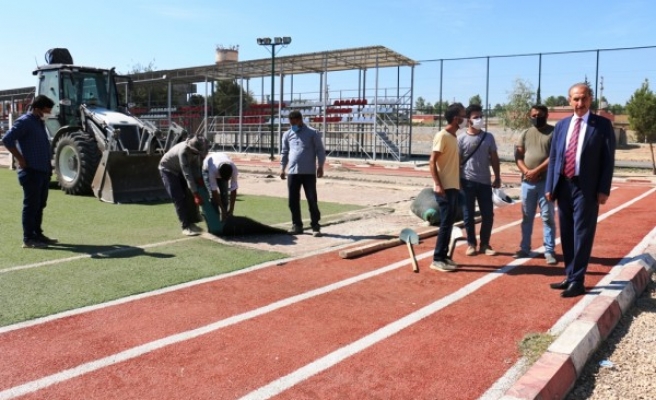 Akçakale'de spor tesisleri için çalışmalar sürüyor