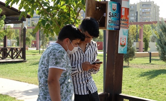 Urfa'da şarj istasyonu olan kamelyalar hizmette