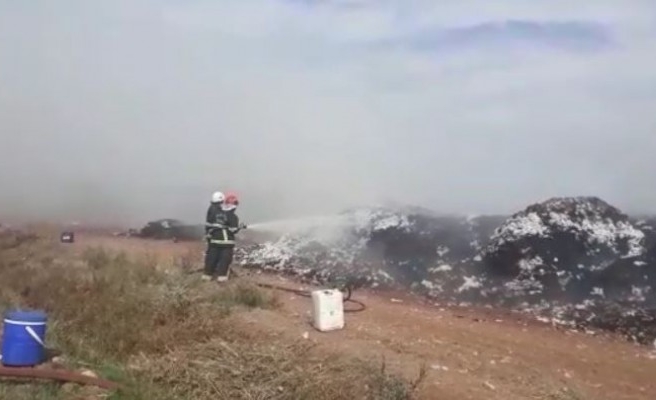 Şanlıurfa'da pamuk tarlasında yangın çıktı
