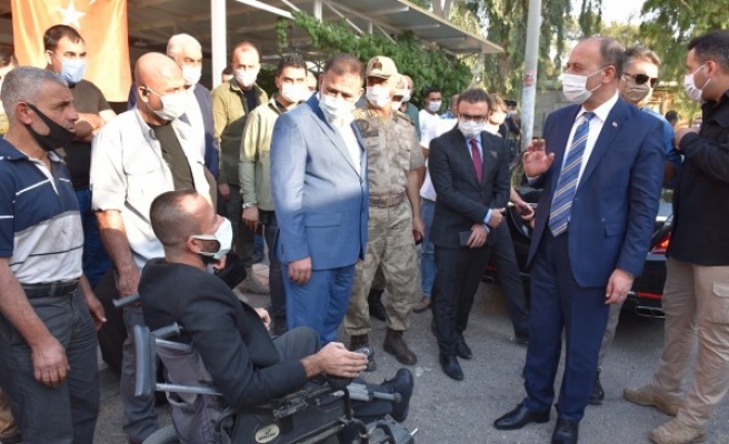 Vali Erin Ceylanpınar’da vatandaşları koronaya karşı uyardı