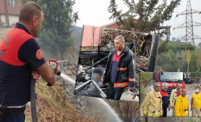 Şanlıurfa itfaiyesinden Hatay'daki yangına destek