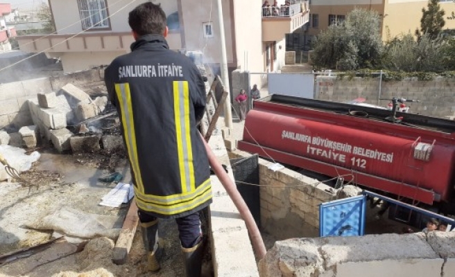 Urfa'nın ilçesinde korkutan yangın!