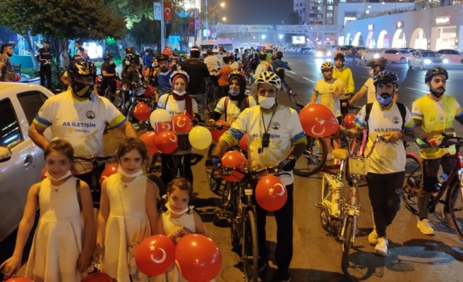 Urfa’da cumhuriyet için pedal çevirdiler