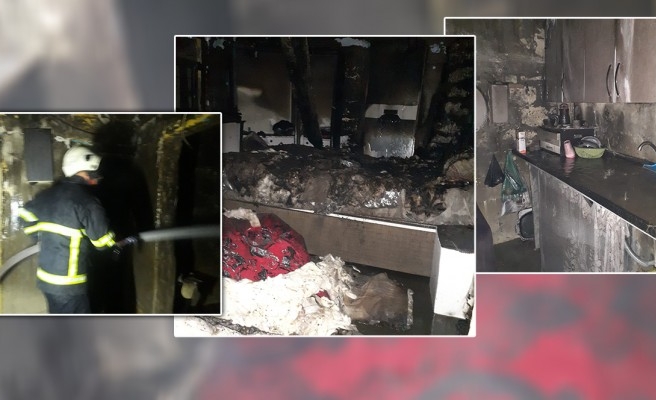 Suruç'ta korku dolu anlar: Ev yandı