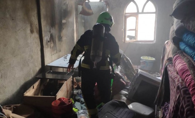 Eyyübiye'de mesken yangını