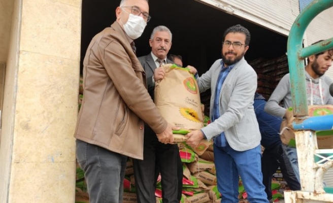 Suriye’deki çiftçilere tohum desteği verildi