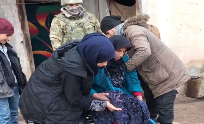 MSB'den Barış Pınarı bölgesindeki yaşlıya hediye