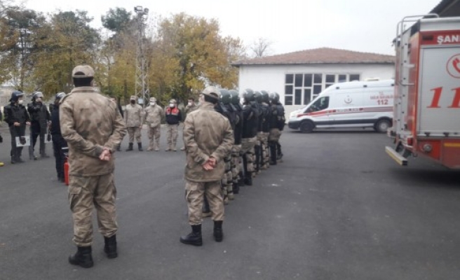 Şanlıurfa'daki cezaevinde tatbikat yapıldı