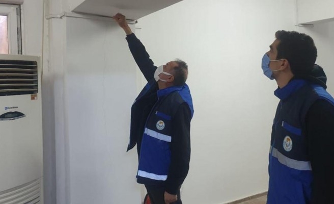 Şanlıurfa'da deprem sonrası hasar tespiti yapılıyor