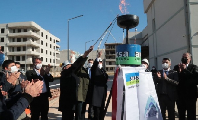 Eyyübiye doğal gaza kavuştu, ilk meşale yakıldı
