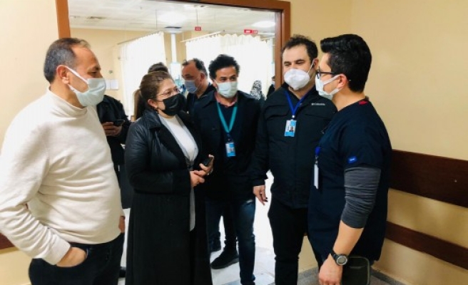 MKYK Üyesi Polat'tan yılbaşı gecesi anlamlı ziyaret