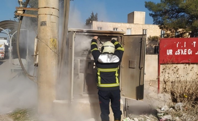 Eyyübiye'de elektrik panosunda yangın