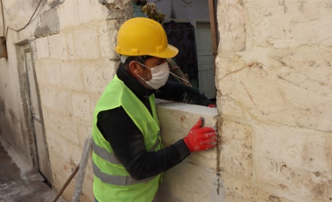 Tarihi sokaklarda restorasyon çalışmaları sürüyor