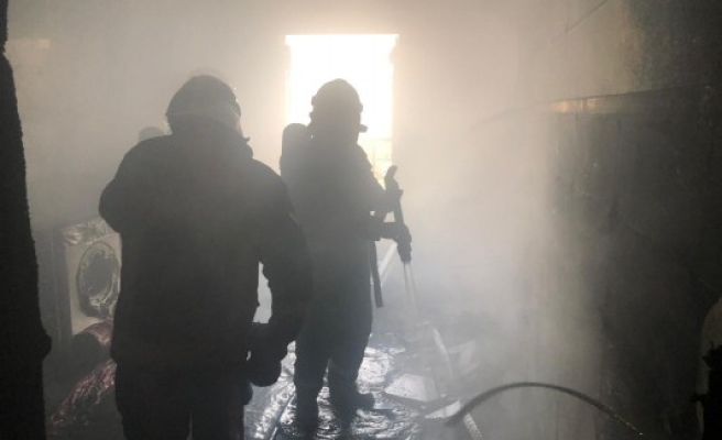 Eyyübiye'deki evde yangın çıktı