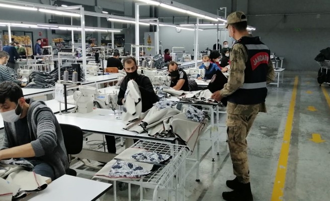 Urfa’daki fabrikalarda pandemi denetimi yapıldı